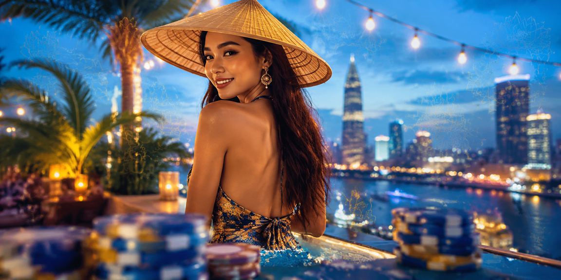 Người dùng tại TP. Hồ Chí Minh trải nghiệm casino trực tuyến với nón lá truyền thống